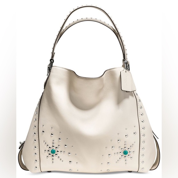 Brand New Coach white edie shoulder bag - Picture 1 of 6